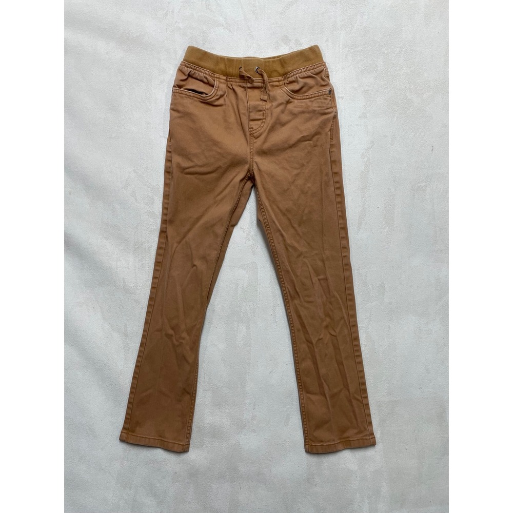 Hanna Andersson Relaxed Fit Camel Brown Chino Pants Size 12 150cm 57822